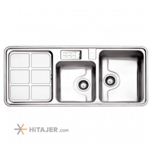 Steel Alborz in set fantasy double bowl sink code 815