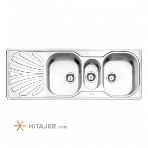 Steel Alborz in set fantasy double bowl sink code 530