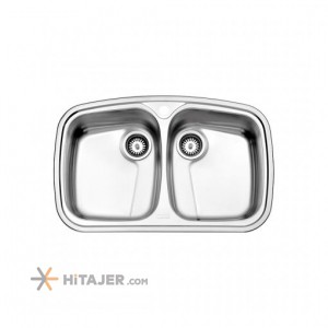 Steel Alborz in set fantasy double bowl sink code 628