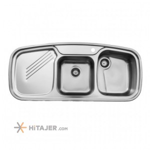 Steel Alborz in set fantasy new double bowl sink code 614