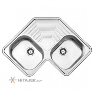 Steel Alborz in set fantasy double bowl sink code 540