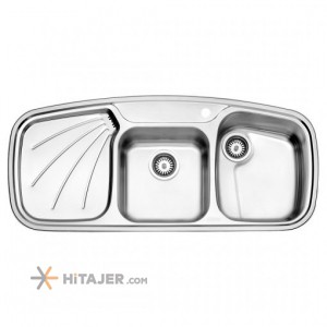 Steel Alborz in set fantasy double bowl sink code 614