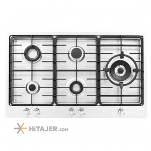 Steel Alborz 5 burner built in gas hob code S5912 R and L