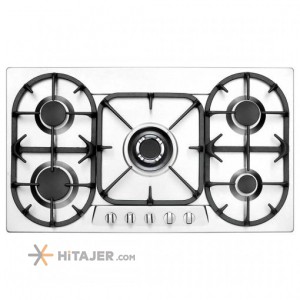 Steel Alborz 5 burner built in gas hob code S5905