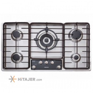 Steel Alborz 5 burner built in gas hob code S 5901