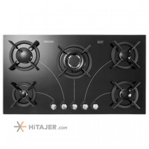 Steel Alborz 5 burner built in gas hob code G 5908