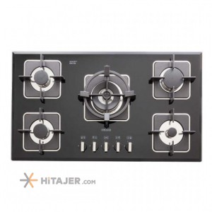 Steel Alborz 5 burner built in gas hob code G 5910