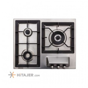 Steel Alborz 3 burner built in gas hob code S 3601