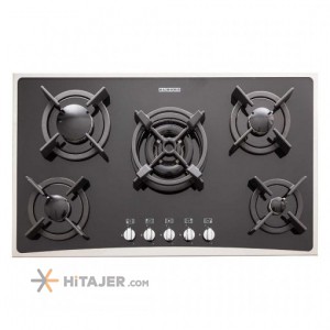 Steel Alborz 5 burner built in gas hob code G 5904 S