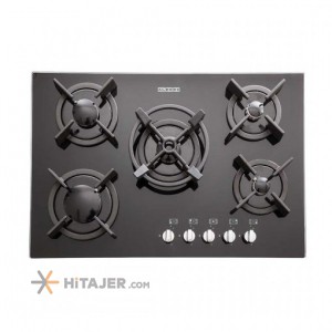 Steel Alborz 5 burner built in gas hob code G 5703