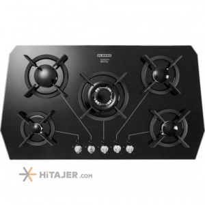 Steel Alborz 5 burner built in gas hob code G 5905