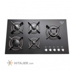 Steel Alborz 5 burner built in gas hob code G 5907