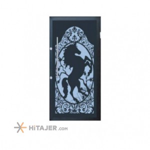 Paya Alborz laser cut metal door with 2mm diameter code 053