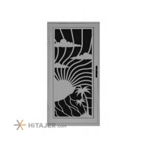Paya Alborz laser cut metal door with 2mm diameter code 044