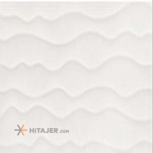 کاشی سفید برجسته تبریز مدل اسمایل