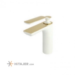 Rassan white and gold basin faucet model violet