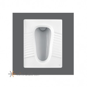 Chini Cord grade 2 semicircular flat squat toilet Tulips model