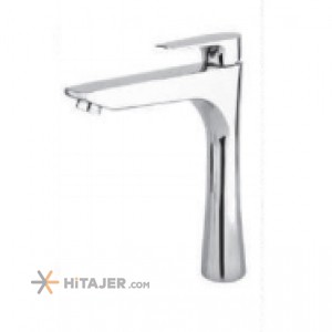 Rassan chrome  tall base basin faucet model Atis