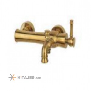 شیر دوش حمام راسان مدل الیزه طلا مات