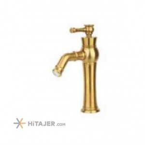 شیر روشویی راسان مدل الیزه طلا مات