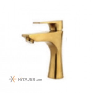 شیر روشویی راسان مدل آتیس طلا مات