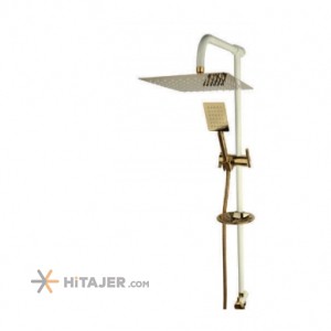 Rassan Universet gold ivory lever  bathroom shower model Rasha