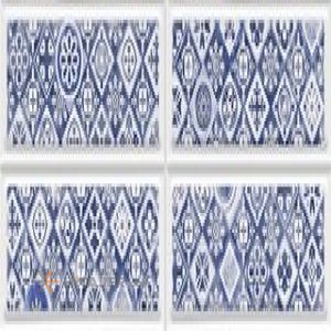 کاشی برجسته آبی دکور تبریز مدل نیلو