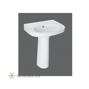 Chini cord grade 2 pedestal washbasin Landis model 55 cm