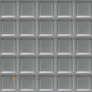 Tabriz Tile Silver Matt Relief Decor Rio model