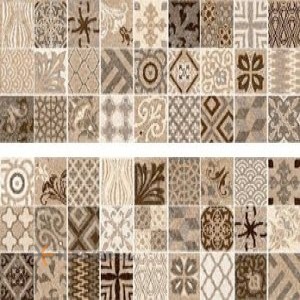 کاشی دکور بژ برجسته دو چهره تبریز مدل ویو