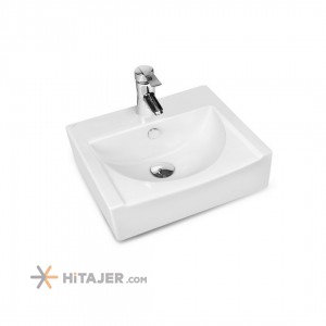 Morvarid sanitary yaris 45 cm countertop stone wash basin
