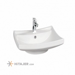 Morvarid sanitary santa 66 cm countertop stone wash basin