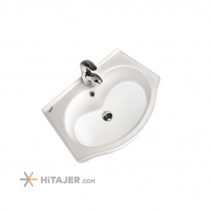 Morvarid sanitary classic 60 cm countertop cabinet wash basin