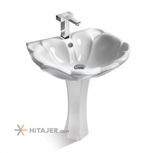 Morvarid Sanitary pedestal Wash Basin Morvarid model 65 Cm