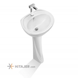 Morvarid Sanitary pedestal Wash Basin Marjan model 61 Cm