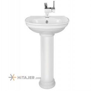 Morvarid Sanitary pedestal Wash Basin Diana model 55 Cm