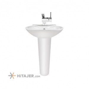 Morvarid Sanitary pedestal Wash Basin Gloria model 61 Cm