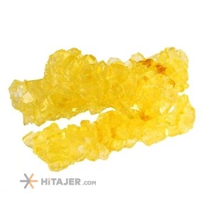 Saffron rock candy