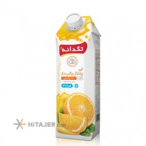 Takdaneh 1 liter orange juice fortified with omega 3