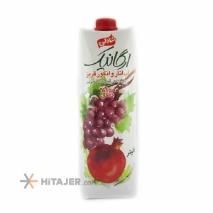 آب مخلوط انار و انگور ارگانیک شادلی 1 لیتر