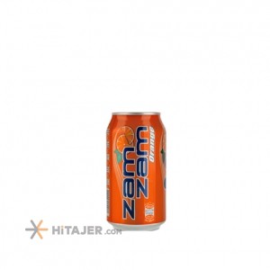 نوشابه قوطی با طعم لیمو پرتقال زمزم 330 سی سی