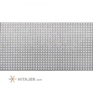 کاشی تک گل سفید نقره ای آرتا سرام مدل کریستال