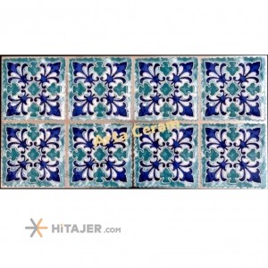 کاشی تک گل آبی آرتا سرام مدل سوین