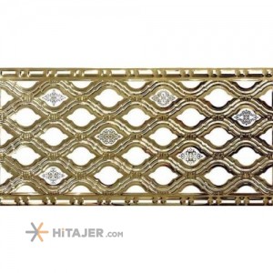 کاشی تک گل طلایی گل دار آرتا سرام مدل سیتا