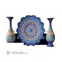 Sorousha Set of Plate and Vase code M 18 Iran Export Market