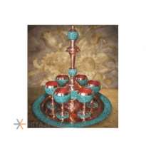 Sorousha Turquoise Inlaying Juice Glasses code F06