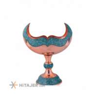 Sorousha Turquoise Inlaying Kashkul Bowl 30 cm code F01