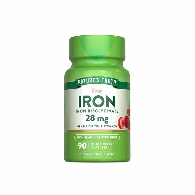 آهن بیس گلیسینات نیچرز تروث - Nature's Truth Iron Bisglycinate 28mg