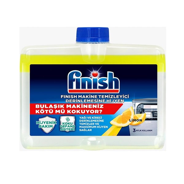 مایع جرمگیر ماشین ظرفشویی فینیش با رایحه لیمو حجم 250ml