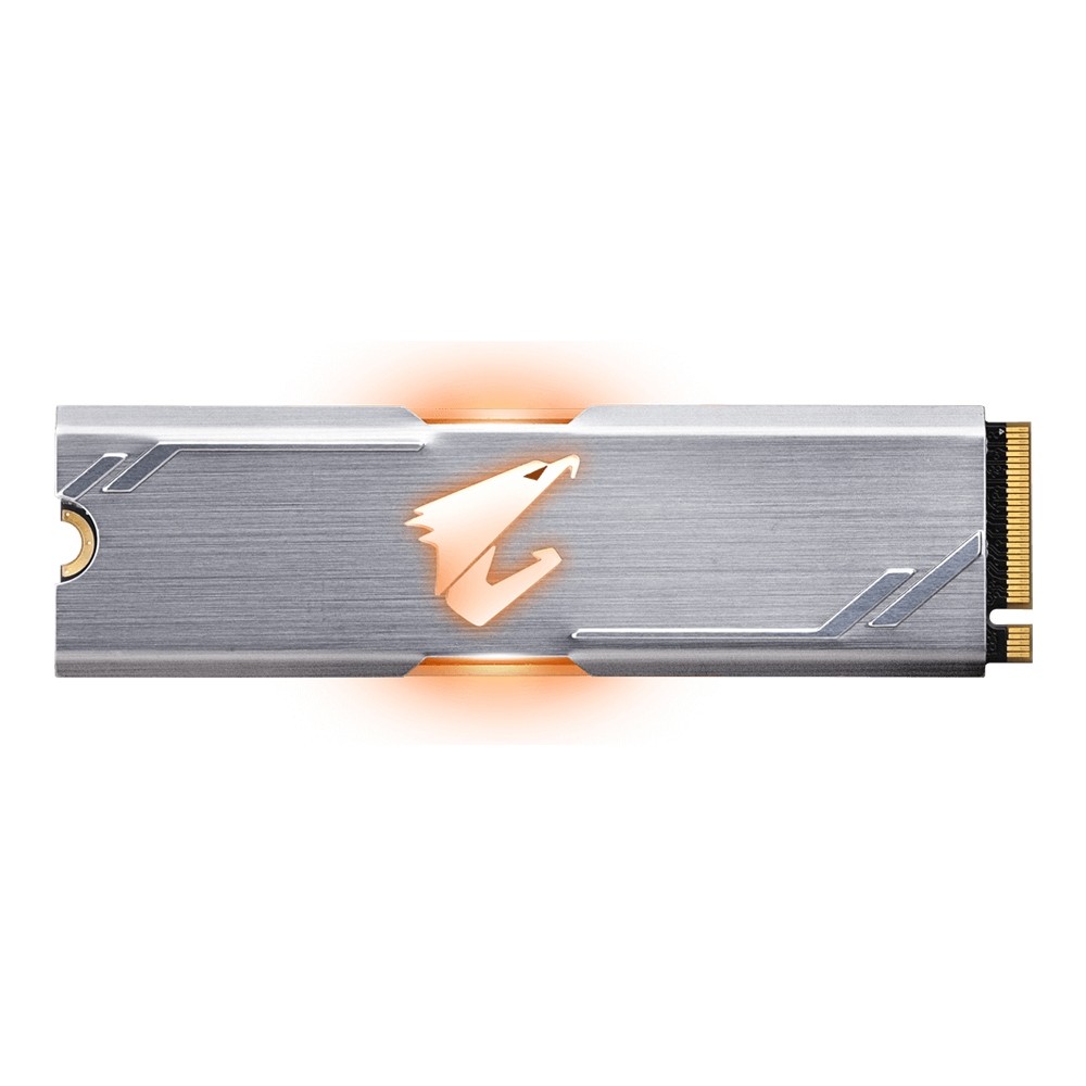 حافظه اس اس دی گیگابایت آئوروس مدل m.2 NVMe با حافظه 256 ترابایت و دارای هیت سینک